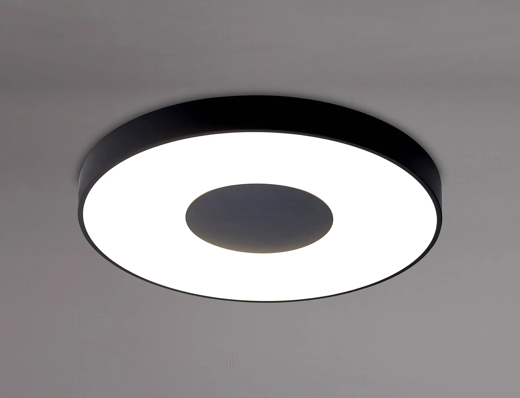 Coin 100W LED Round  Flush Ceiling Black M7561  Mantra Coin Round